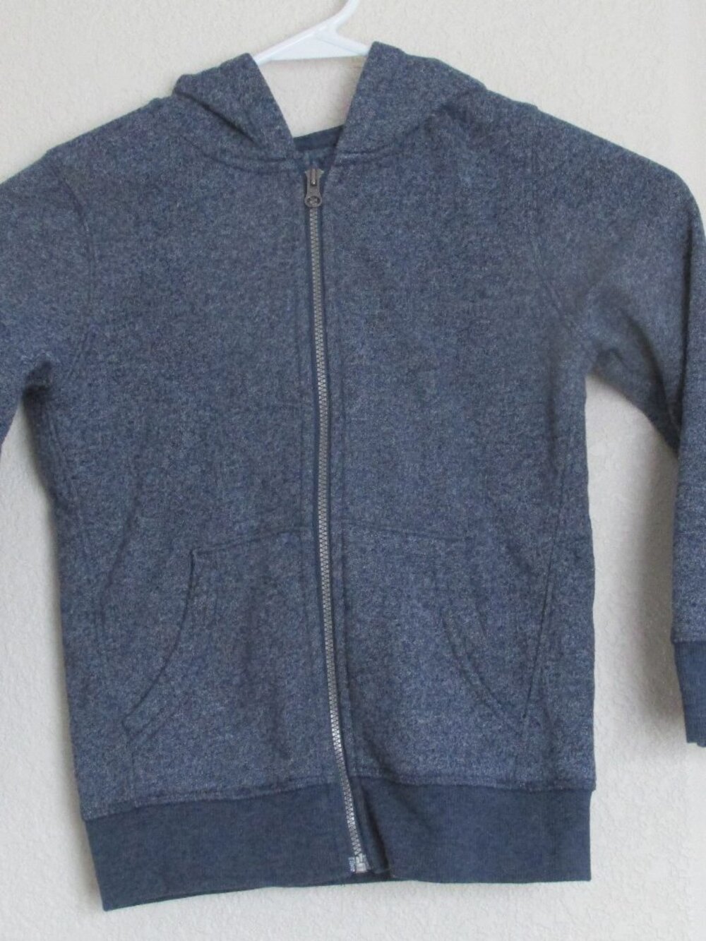 Sonoma Hooded Zip Front Jacket Boys 6 Blue Long Sleeve Coat Hoodie Supersoft